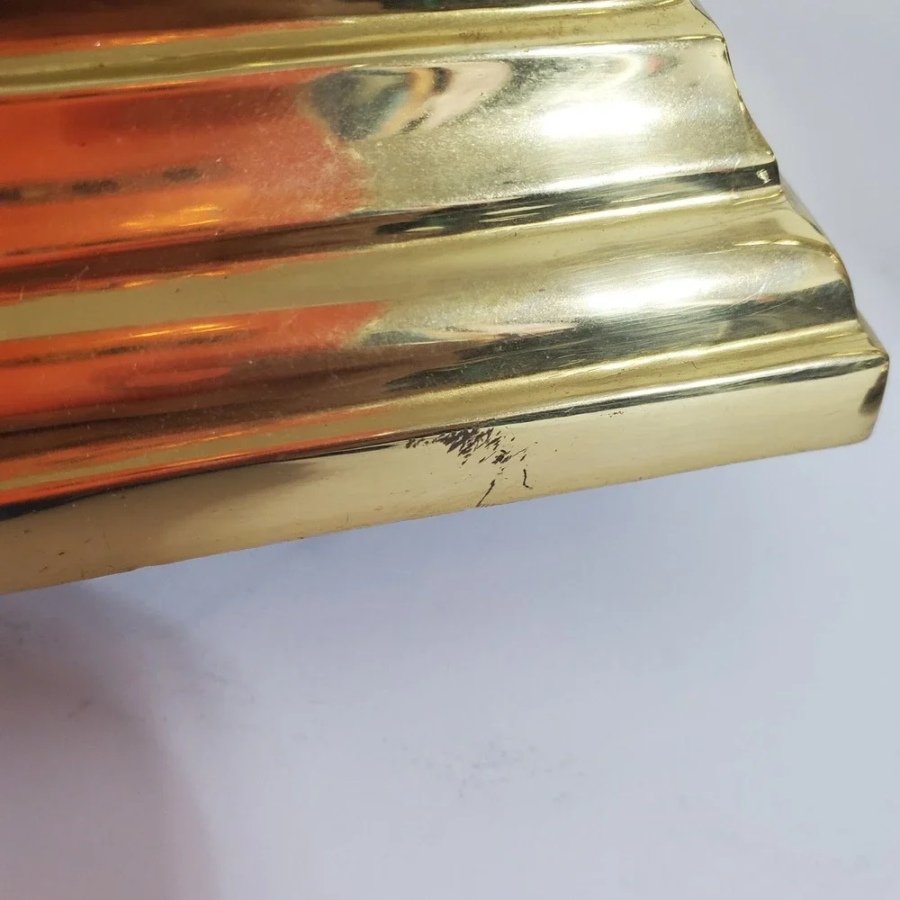 Vintage Brass Candlestick‎ Holders Pair with Attached Snuffers Gold Large 11.75